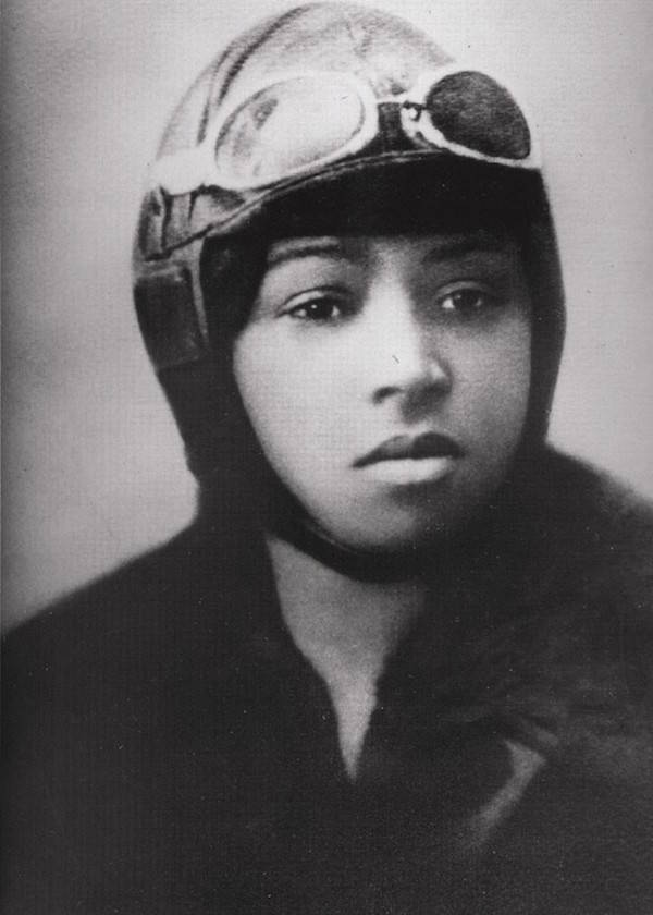 Bessie Coleman In Flight Gear