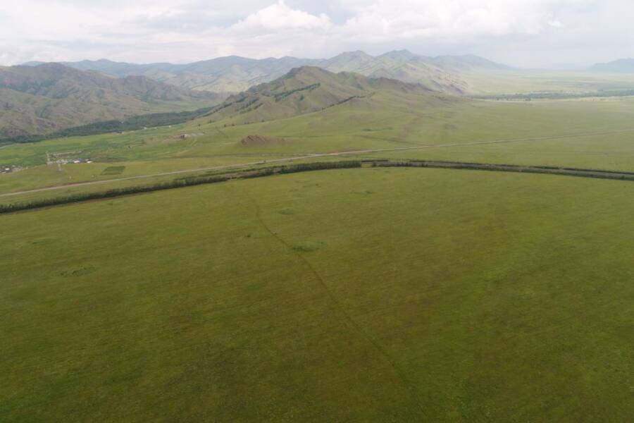 Aerial View Of Tagarian Grave Site